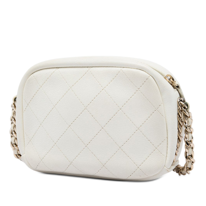 Small Quilted Goatskin Casual Trip Camera Bag - Image 2