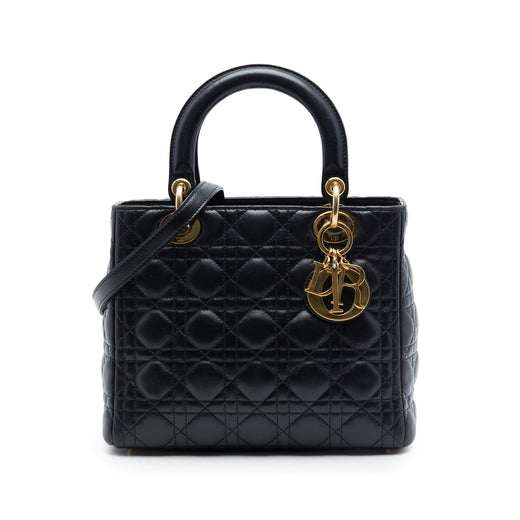 Medium Lambskin Cannage Lady Dior - Image 1