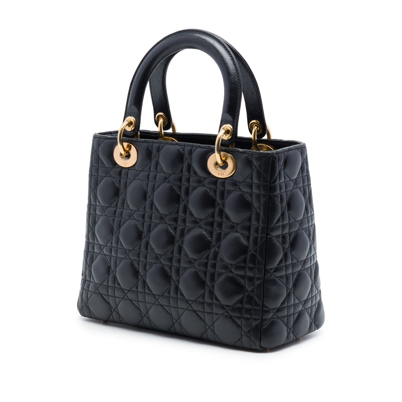 Medium Lambskin Cannage Lady Dior - Image 2