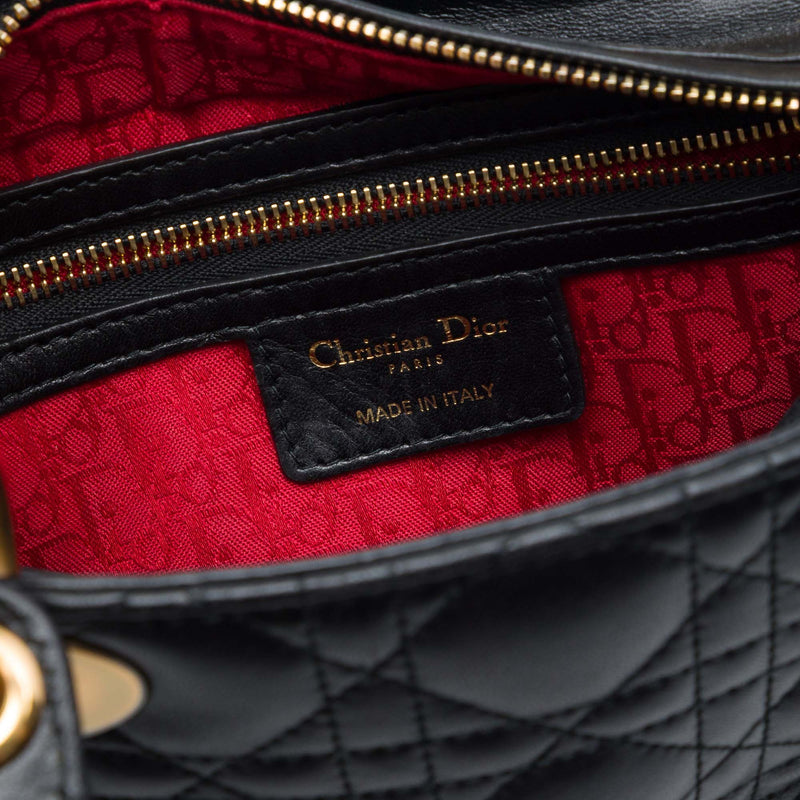 Medium Lambskin Cannage Lady Dior - Image 5