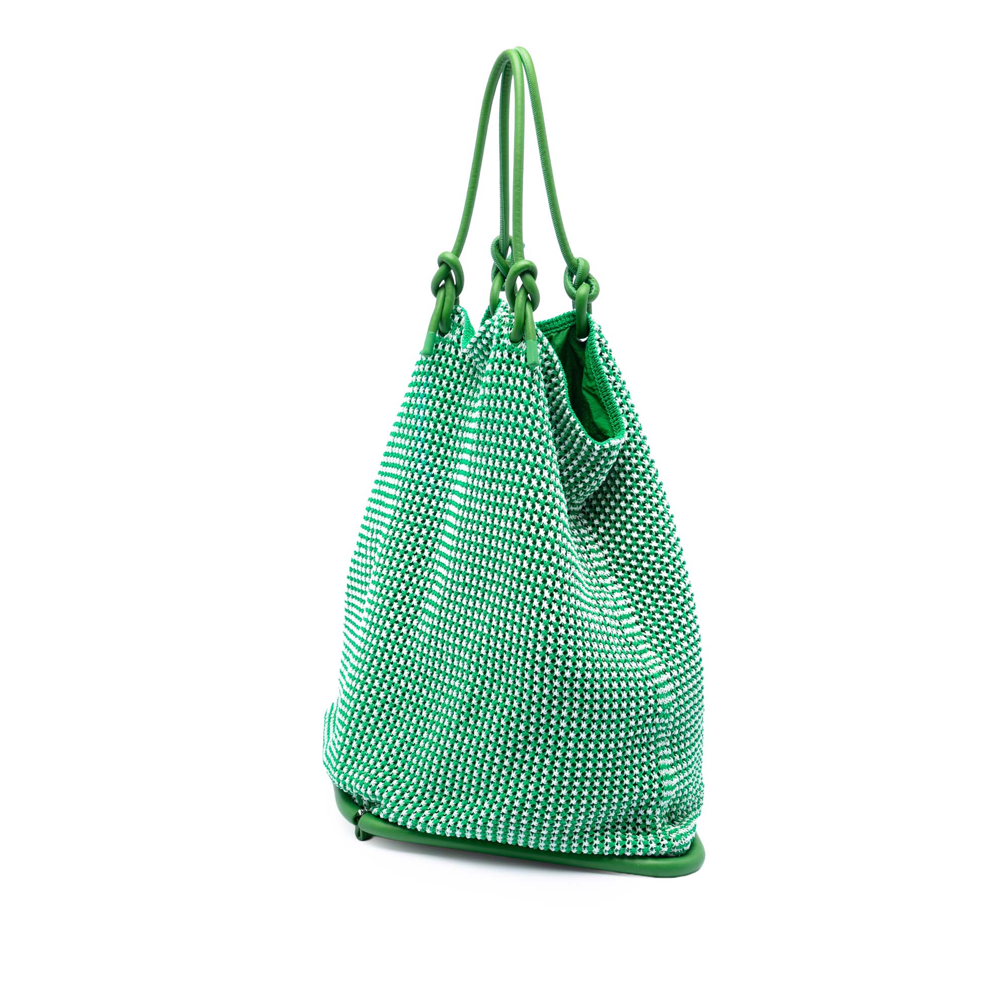 Nylon Crochet Folding Shopper Tote - Image 2