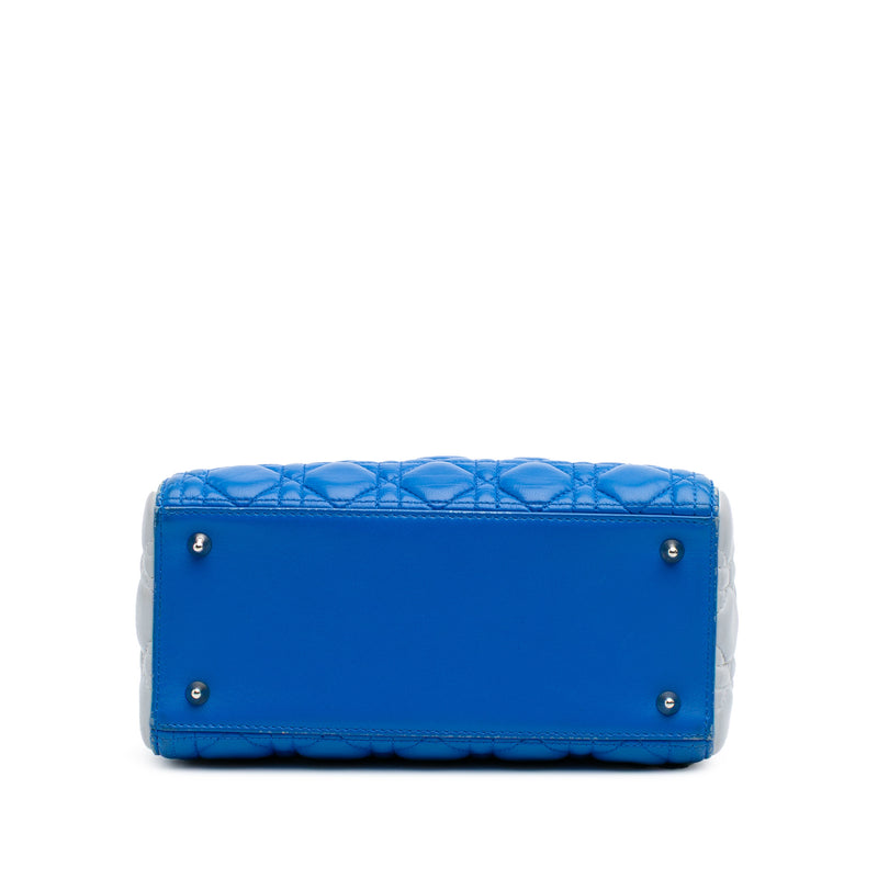 Medium Bicolor Lambskin Cannage Lady Dior - Image 3