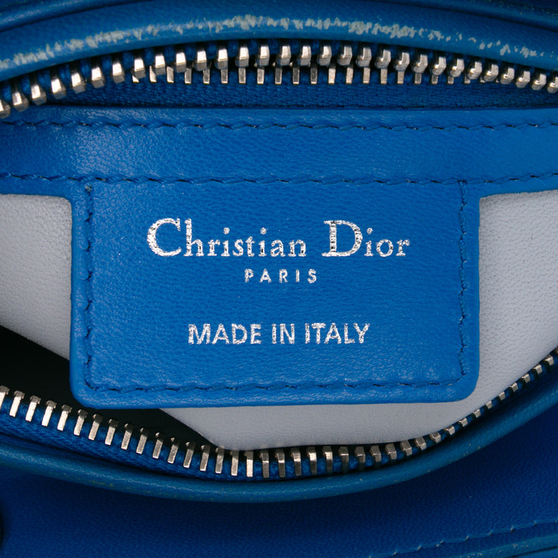 Medium Bicolor Lambskin Cannage Lady Dior - Image 5