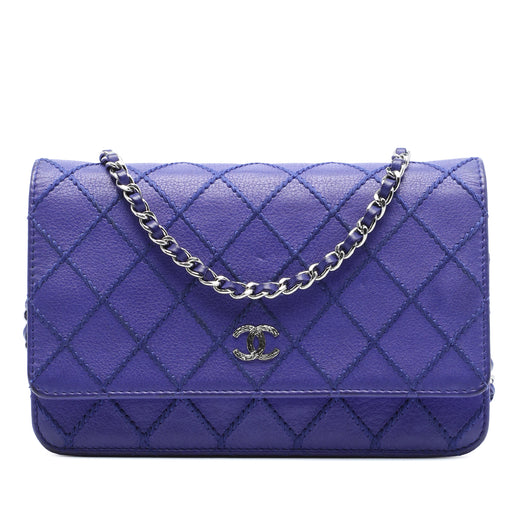 CC Quilted Calfskin Fancy Wallet On Chain - Image 1