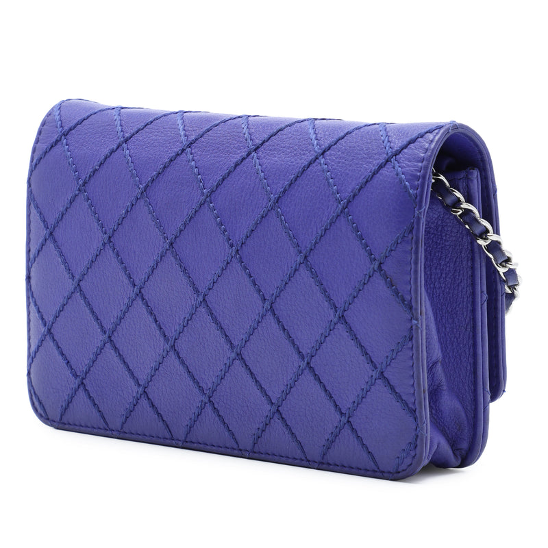 CC Quilted Calfskin Fancy Wallet On Chain - Image 2