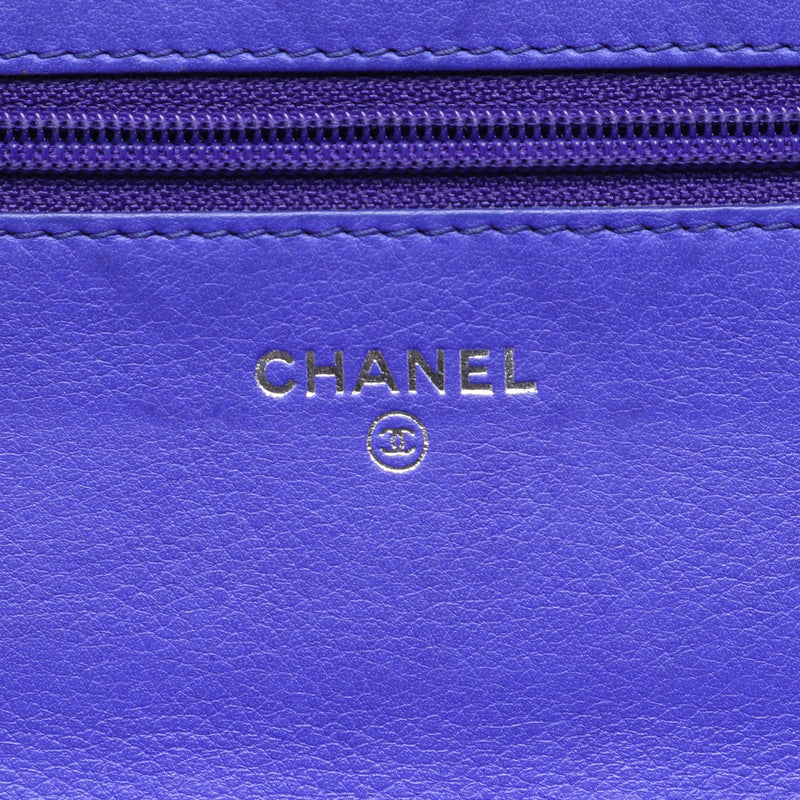 CC Quilted Calfskin Fancy Wallet On Chain - Image 5