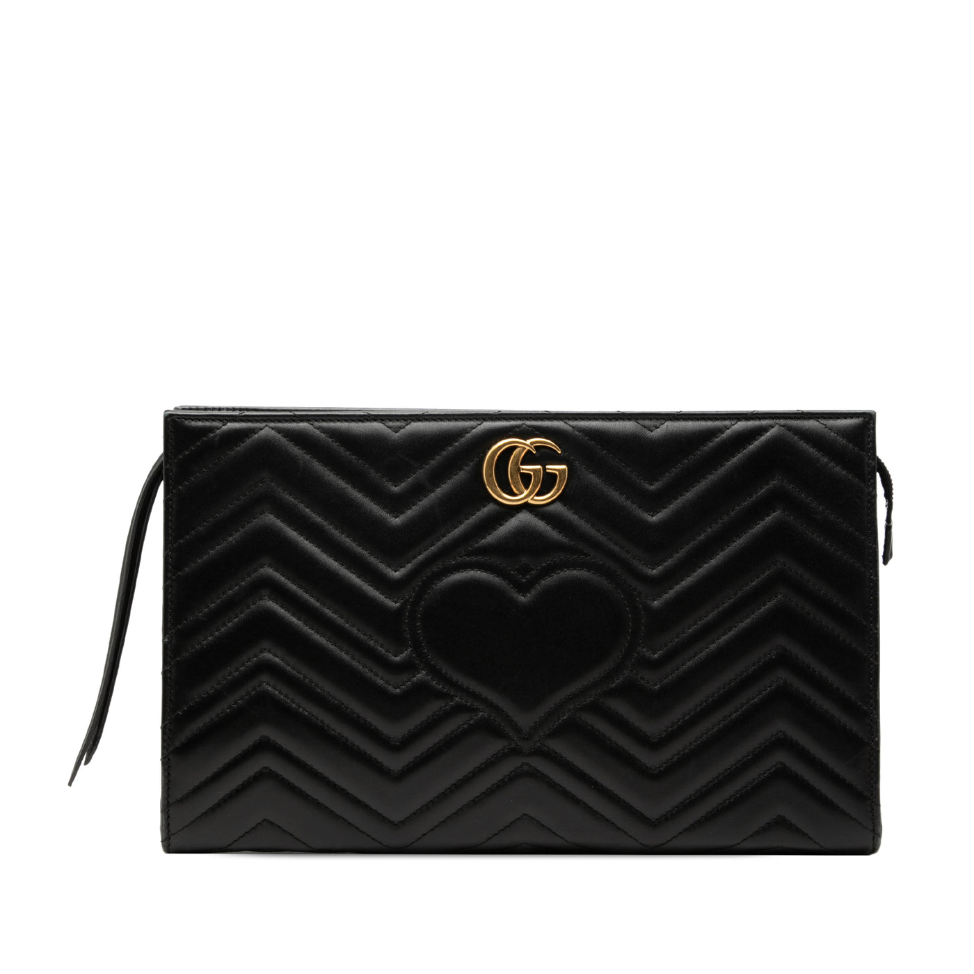 GG Marmont Heart Matelasse Calfskin Clutch - Image 1