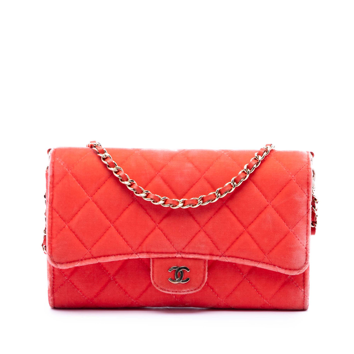 CC Quilted Velvet Single Flap - Image 1