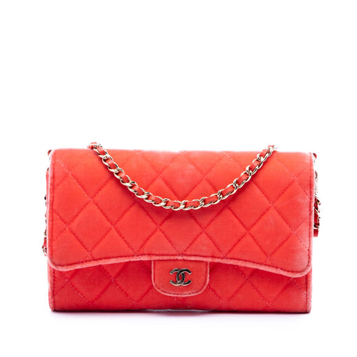CC Quilted Velvet Single Flap - Image 1