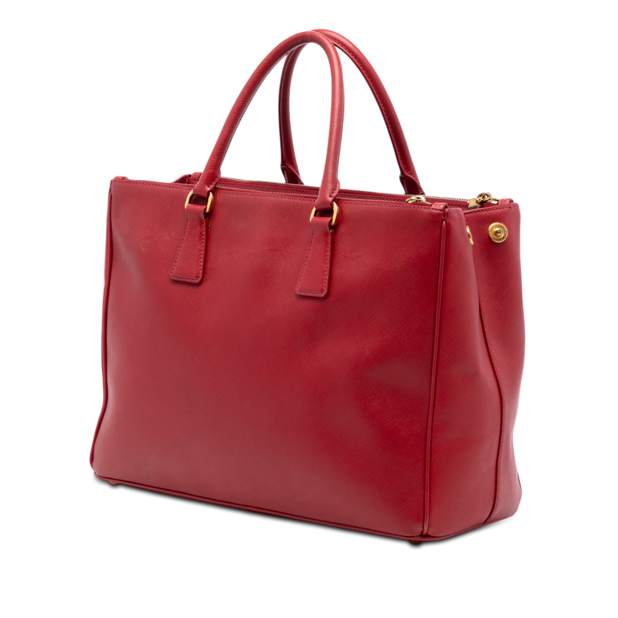 Large Saffiano Lux Galleria Double Zip Satchel - Image 2