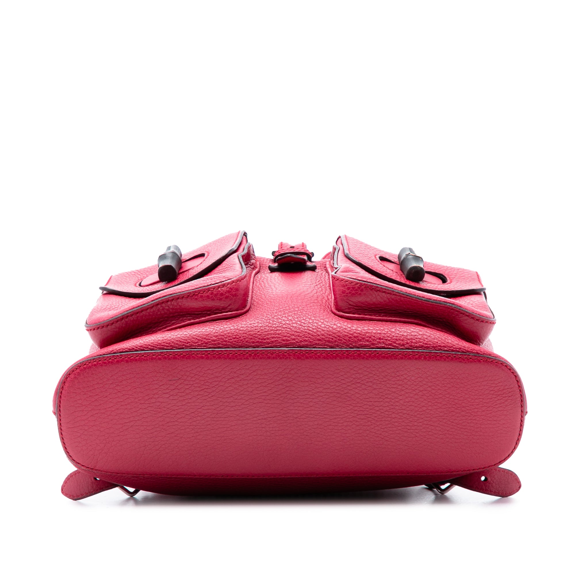 Leather Bamboo Tassel Backpack - Image 3