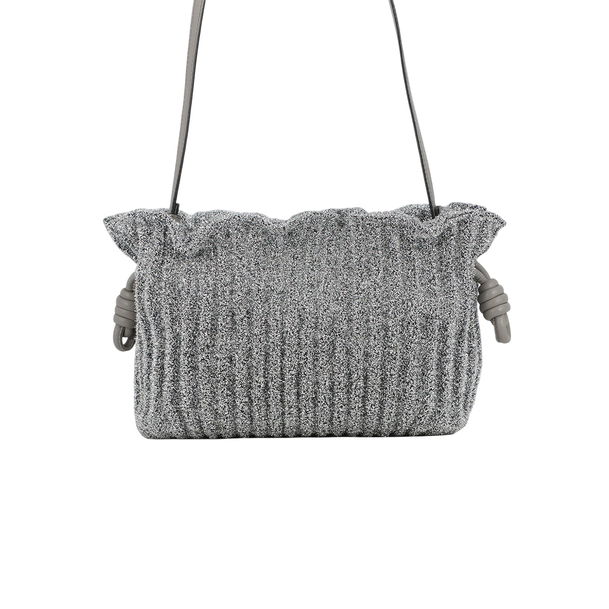 Mini Metallic Lurex Flamenco Knot Crossbody - Image 1