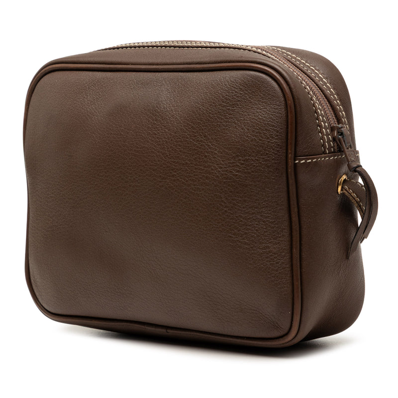 Leather Stitched CD Logo Camera Bag - Image 2