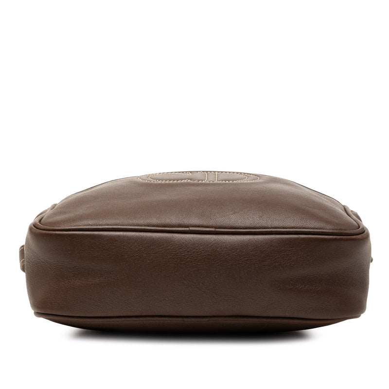 Leather Stitched CD Logo Camera Bag - Image 3