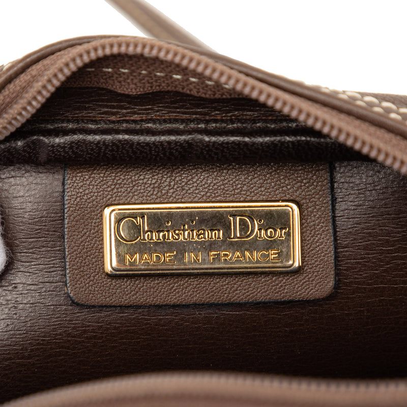 Leather Stitched CD Logo Camera Bag - Image 5