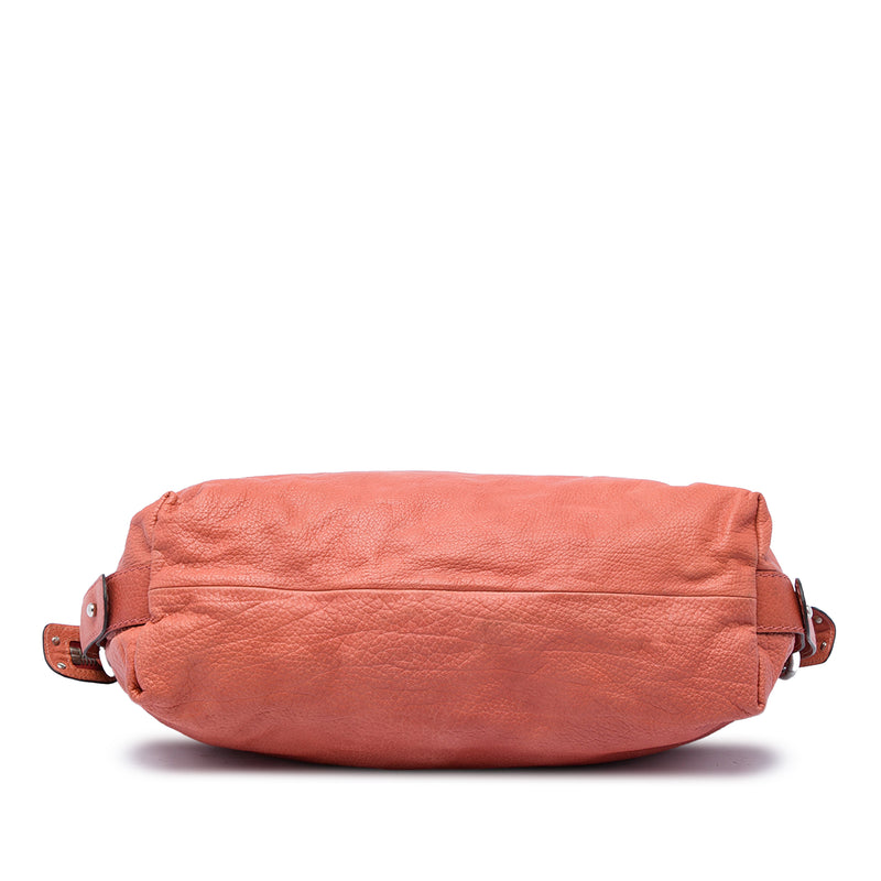 Medium Leather Bamboo Bar Tote - Image 3