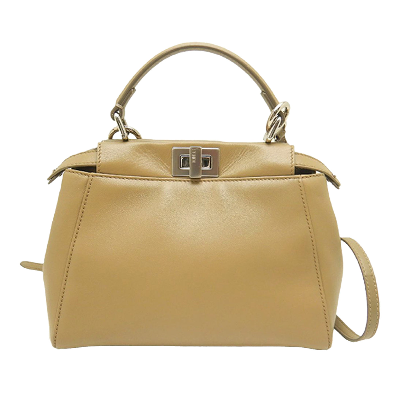 Mini Leather Selleria Peekaboo Iconic Satchel - Image 1