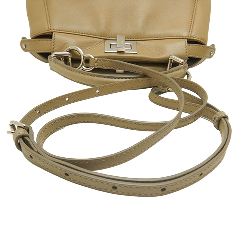 Mini Leather Selleria Peekaboo Iconic Satchel - Image 10