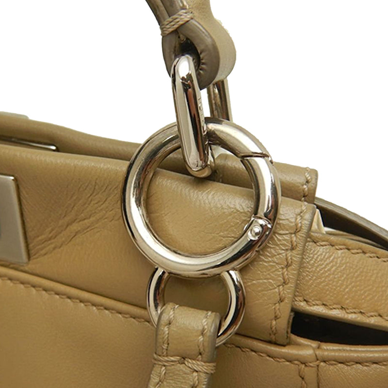 Mini Leather Selleria Peekaboo Iconic Satchel - Image 15