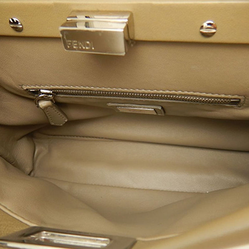 Mini Leather Selleria Peekaboo Iconic Satchel - Image 19