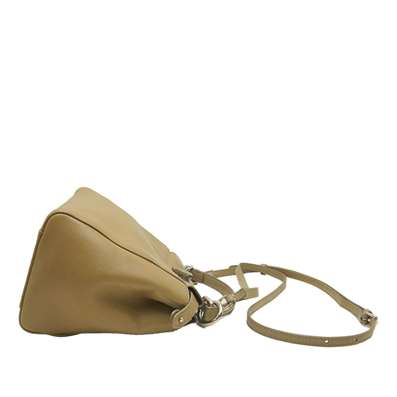 Mini Leather Selleria Peekaboo Iconic Satchel - Image 2