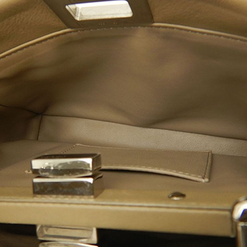 Mini Leather Selleria Peekaboo Iconic Satchel - Image 4