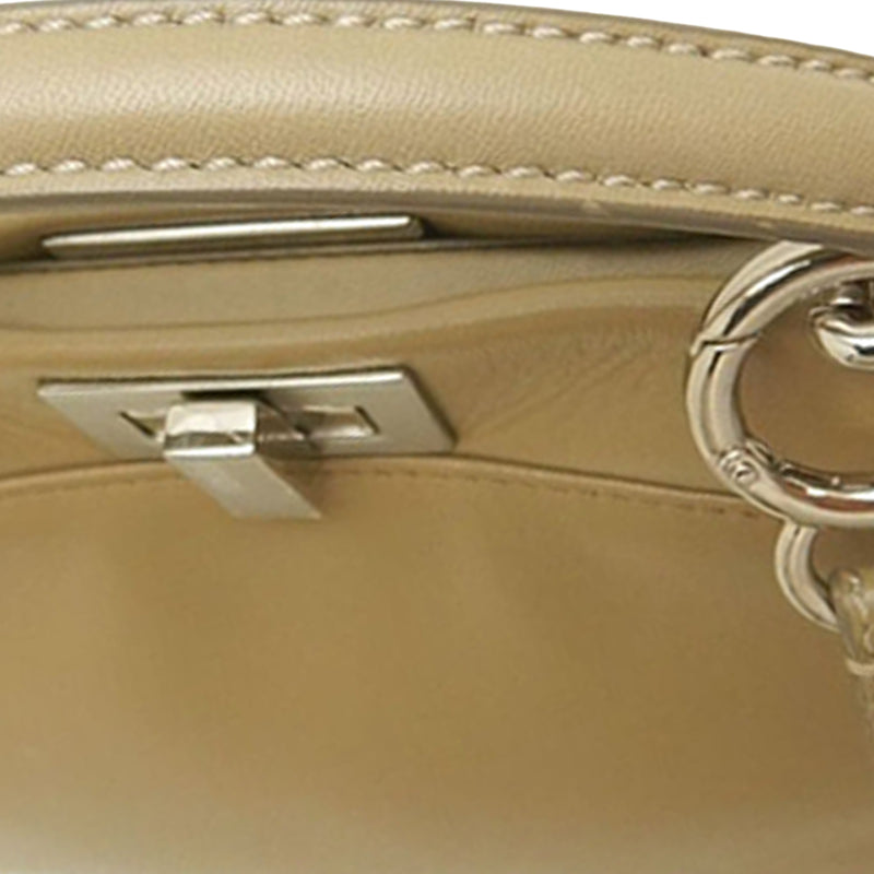 Mini Leather Selleria Peekaboo Iconic Satchel - Image 9