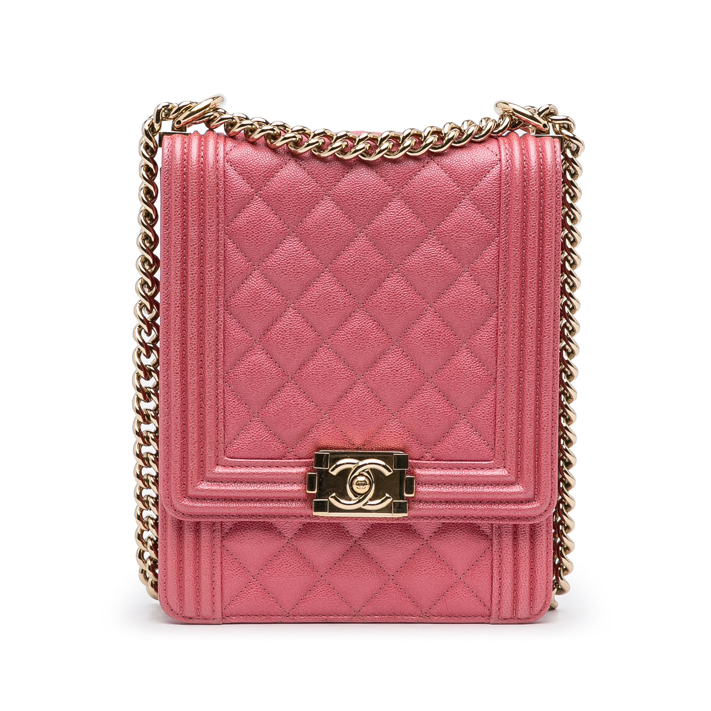 Quilted Caviar North South Boy Flap - Image 1