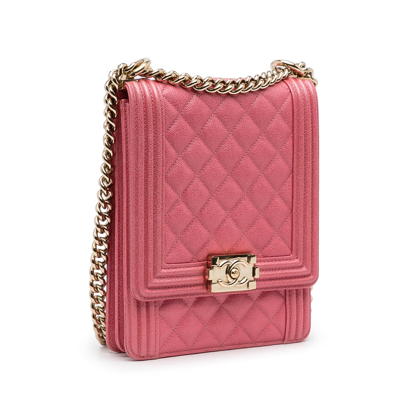 Quilted Caviar North South Boy Flap - Image 2