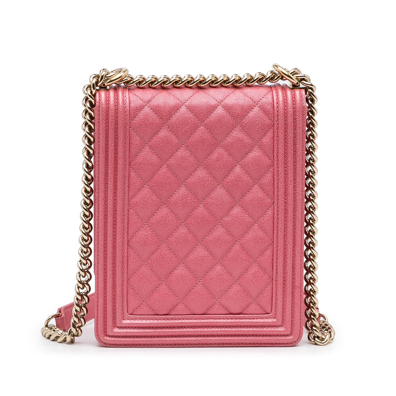 Quilted Caviar North South Boy Flap - Image 3