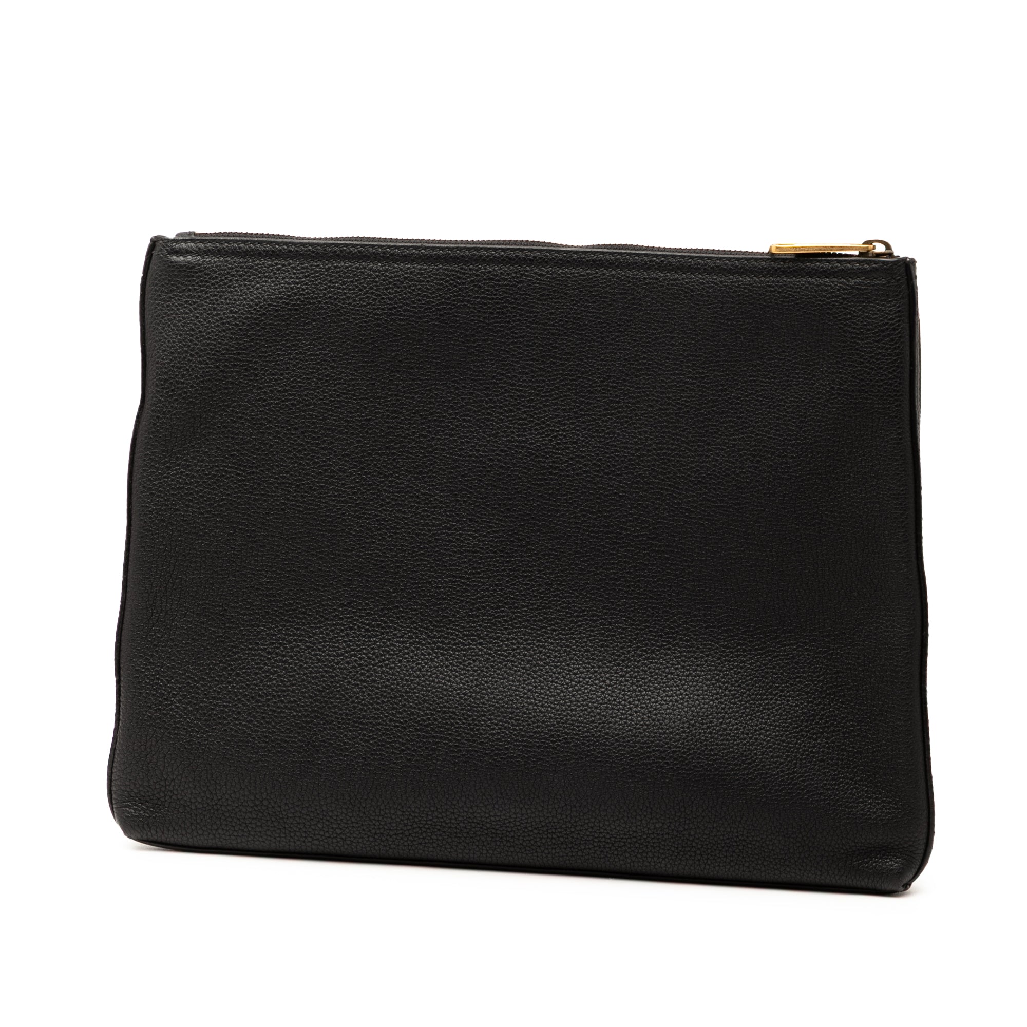 Medium Calfskin Logo Portfolio Clutch - Image 2