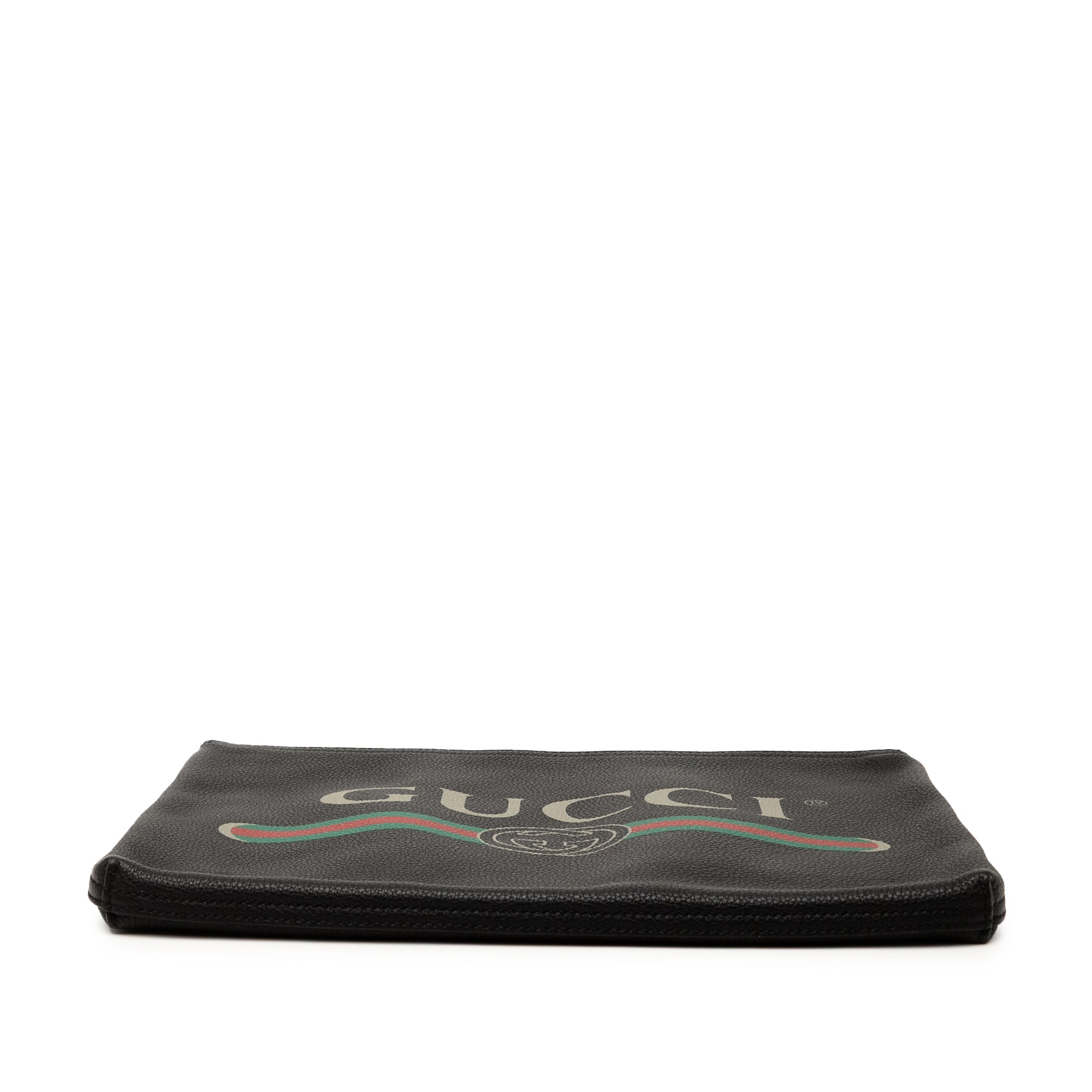 Medium Calfskin Logo Portfolio Clutch - Image 3