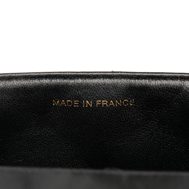 Small Square Lambskin Straight Single Flap - Image 6