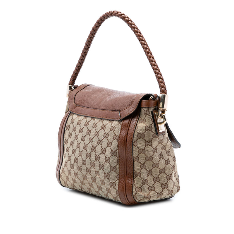 GG Canvas Bella Flap Satchel - Image 2