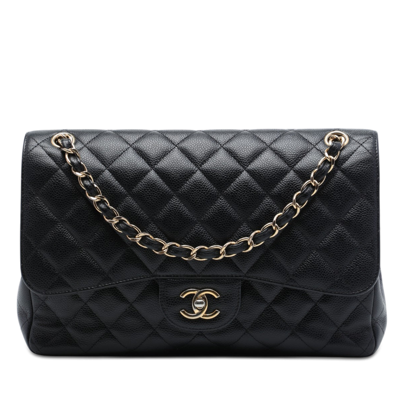 Jumbo Classic Caviar Double Flap - Image 1