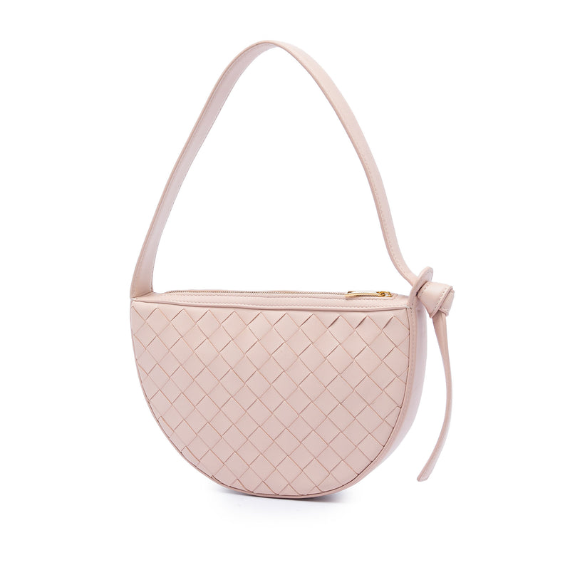 Mini Leather Intrecciato Sunrise Hobo - Image 2