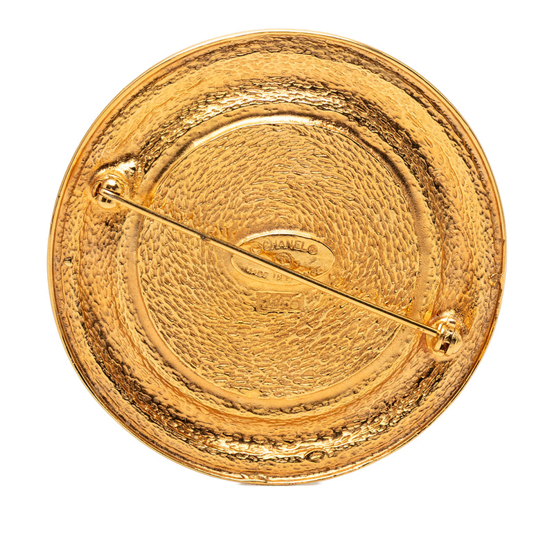 Gold Plated 31 Rue Cambon Medallion Brooch - Image 2