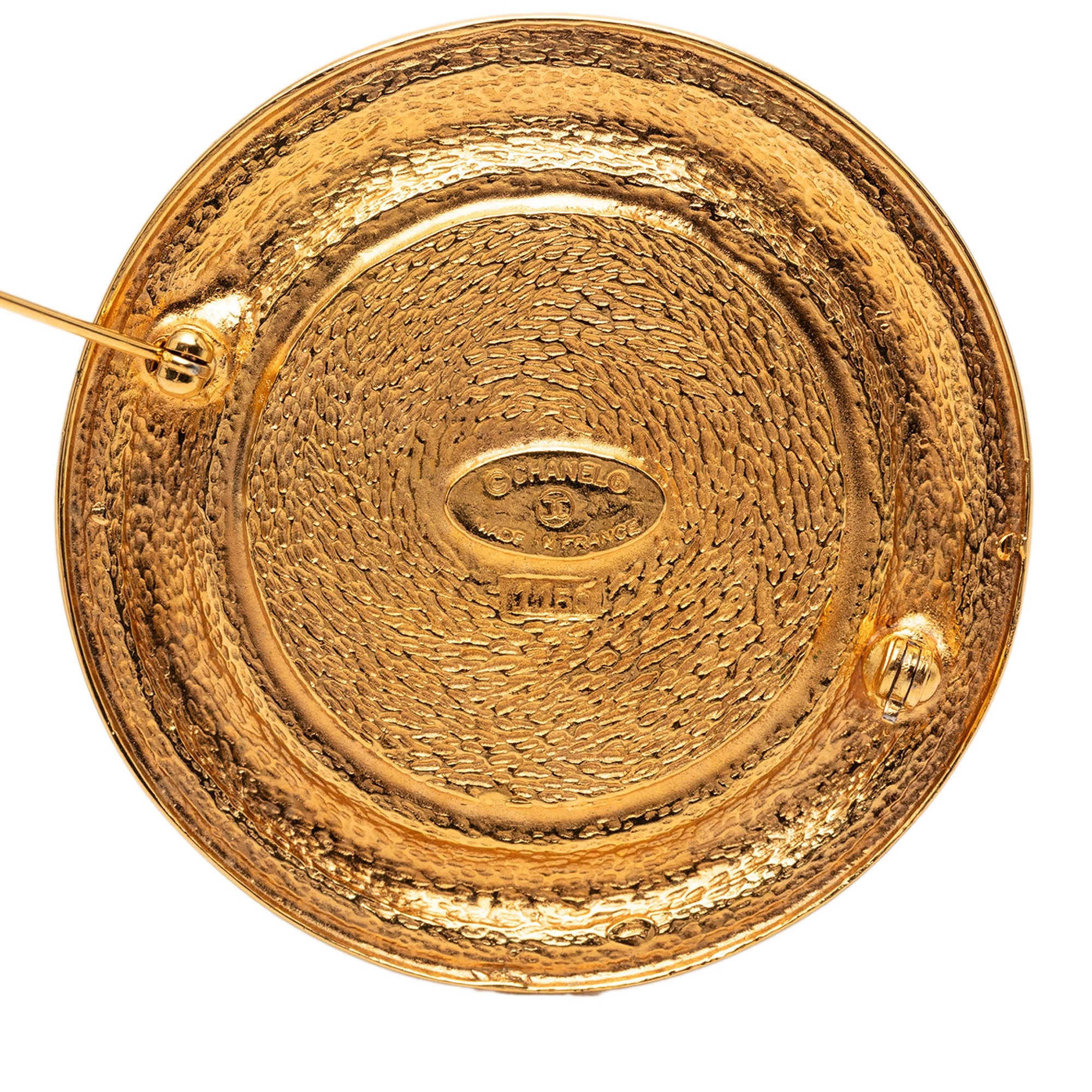 Gold Plated 31 Rue Cambon Medallion Brooch - Image 3