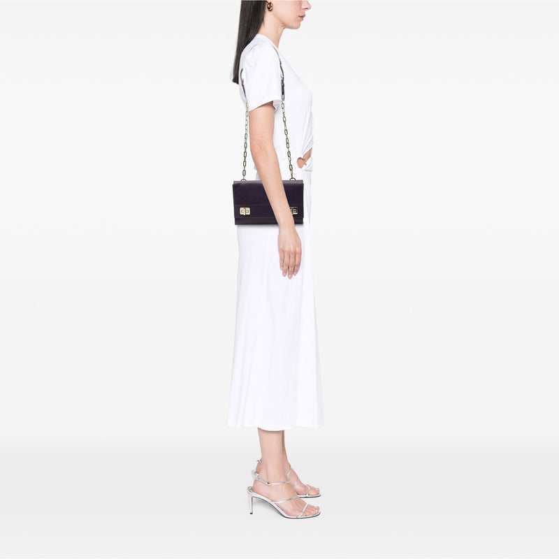 Saffiano Cuir Twist Lock Chain Flap - Image 6