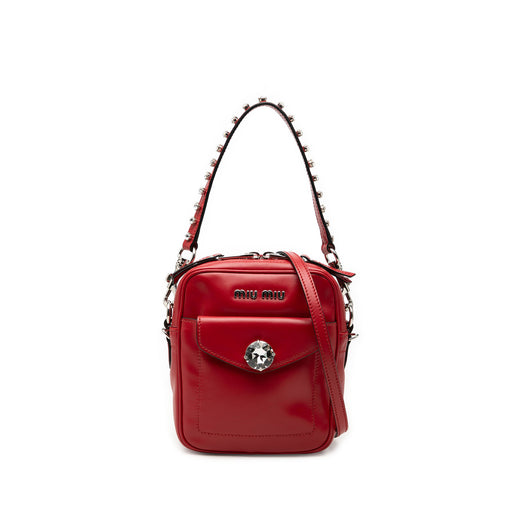Vitello Soft Crystal Embellished Solitaire Camera Bag - Image 1