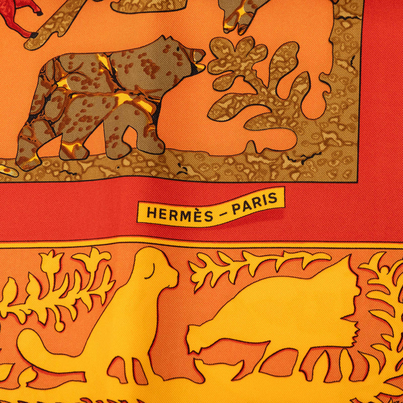Early America Silk Scarf 90 - Image 5