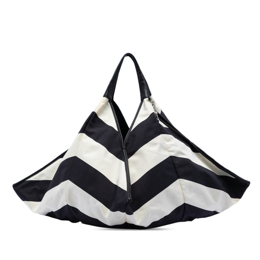 CC Canvas Stripe Tote - Image 1