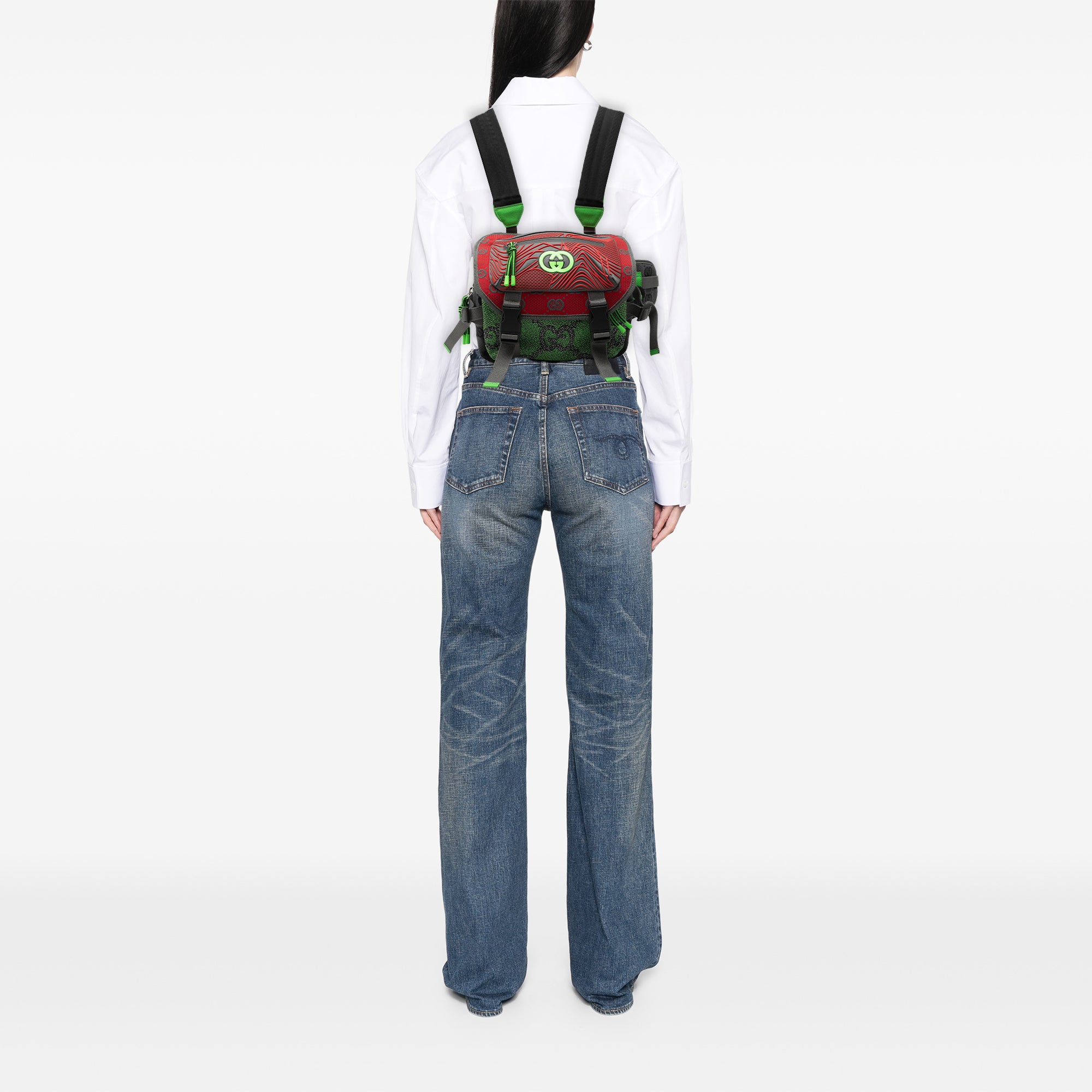 Small GG Nylon Backpack - Image 8