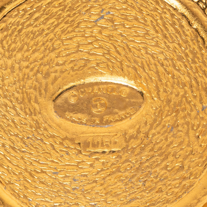 Gold Plated 31 Rue Cambon Medallion Pin Brooch - Image 3