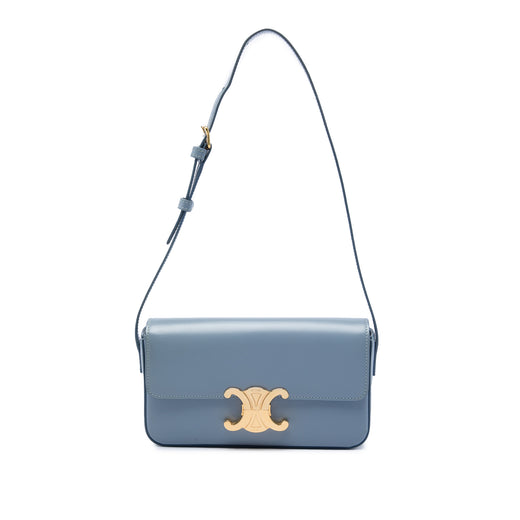 Shiny Calfskin Triomphe Claude Shoulder Bag - Image 1