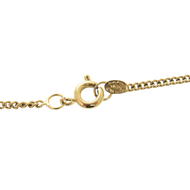 CC Gold Plated Enamel Pendant Necklace - Image 3