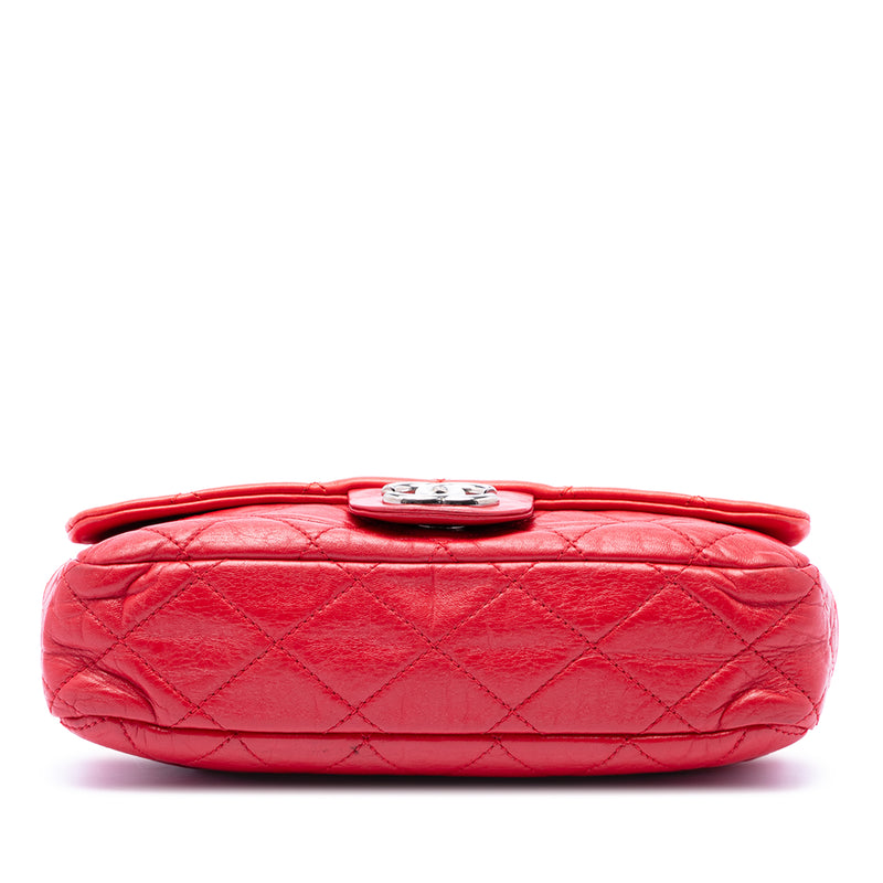 Medium Bicolor Lambskin and Calfskin CC Chain Flap - Image 3