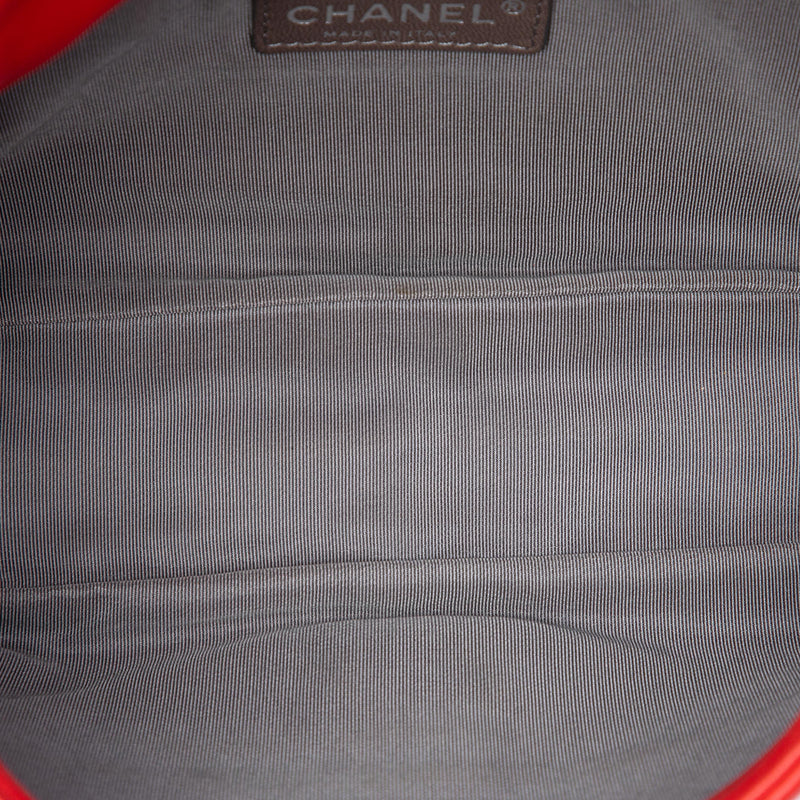 Medium Bicolor Lambskin and Calfskin CC Chain Flap - Image 4
