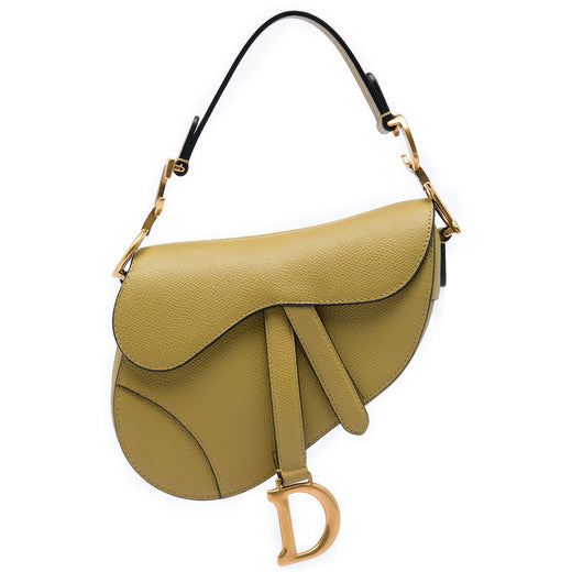 Mini Grained Calfskin Saddle Bag - Image 1
