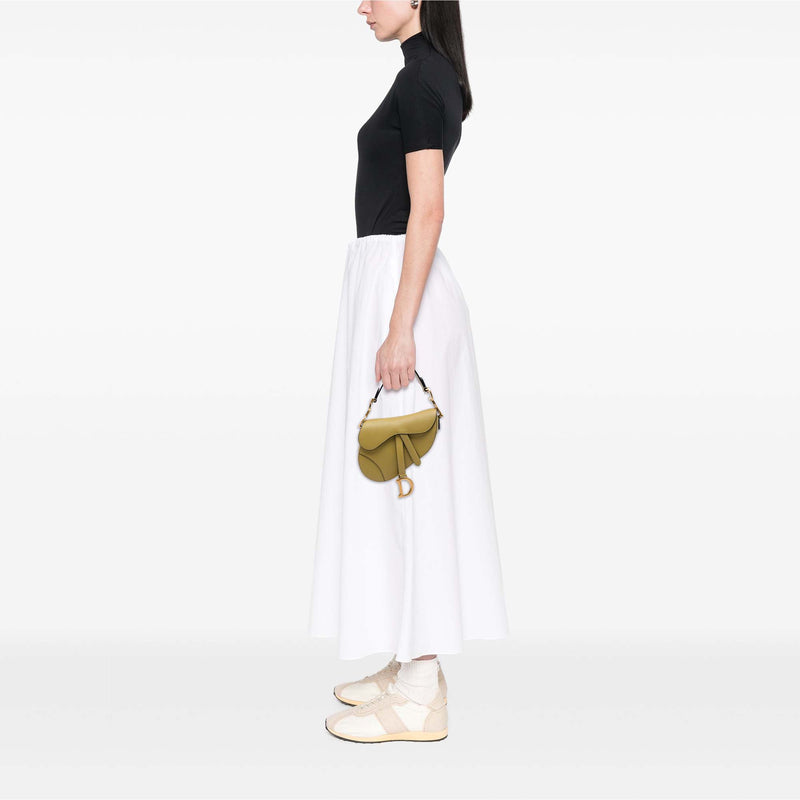 Mini Grained Calfskin Saddle Bag - Image 5